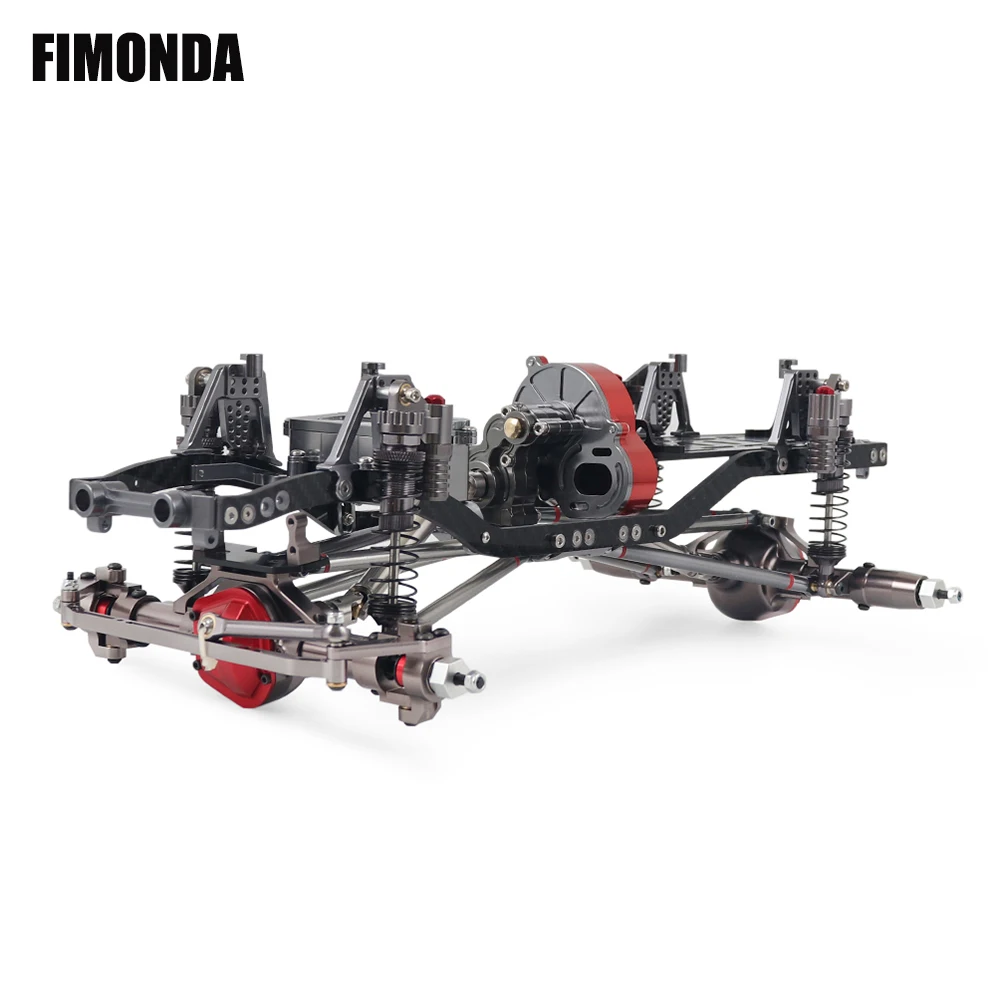 Rc Hobby Kit - FIMONDA-هيكل معدني زاحف RC 1/10 ،