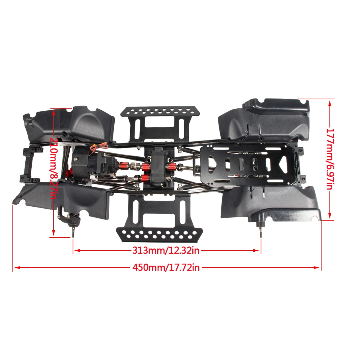 طقم هيكل الزاحف RC ، 1:10 RC ، - مراجعة Rc Hobby Kit وسعره